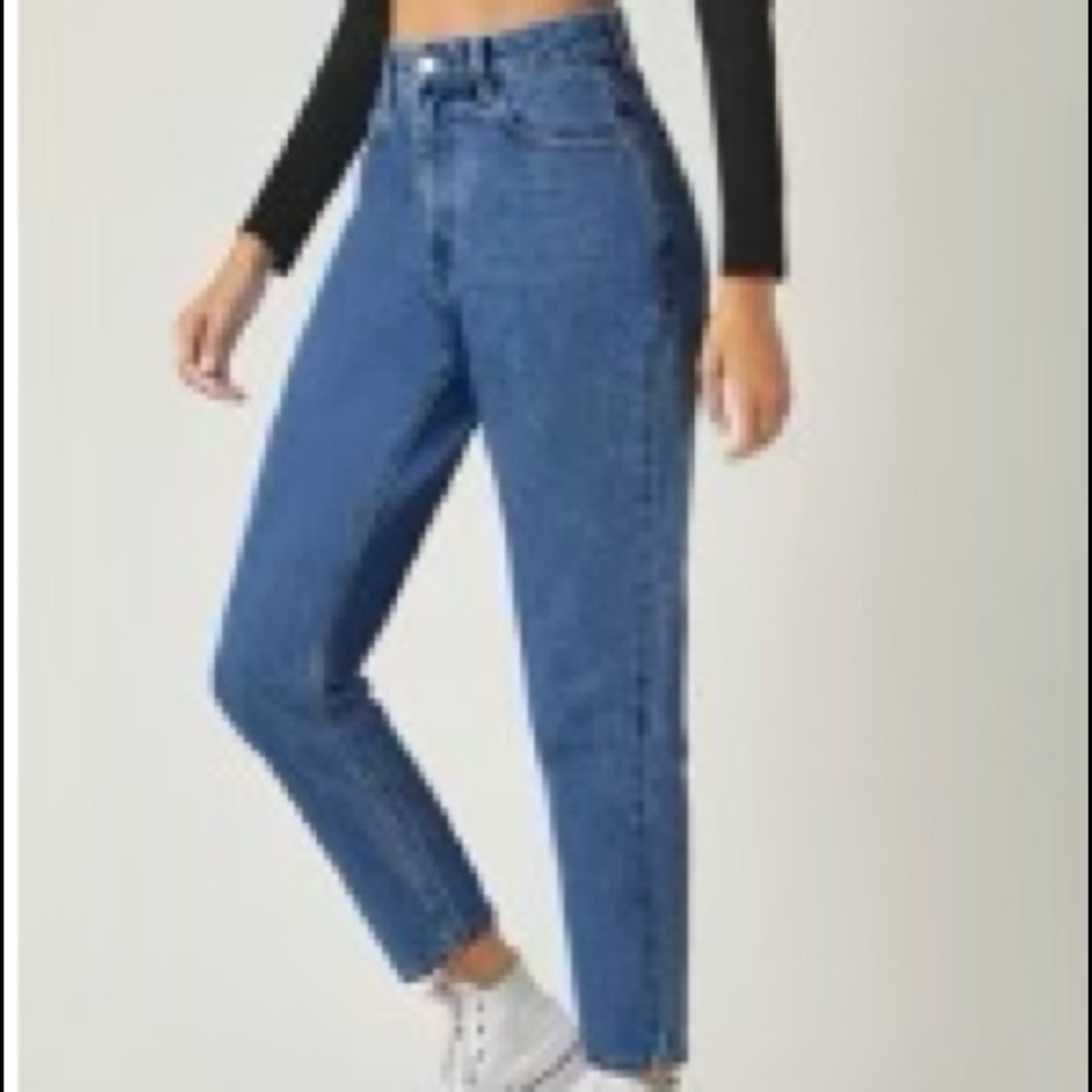 SHEIN High Waisted Mom Fit Jeans Dark Wash size 32